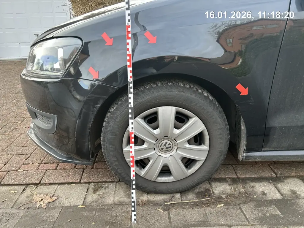 Schadensbeispiel VW Polo – Unfallschaden, gutachterlich kalkuliert
