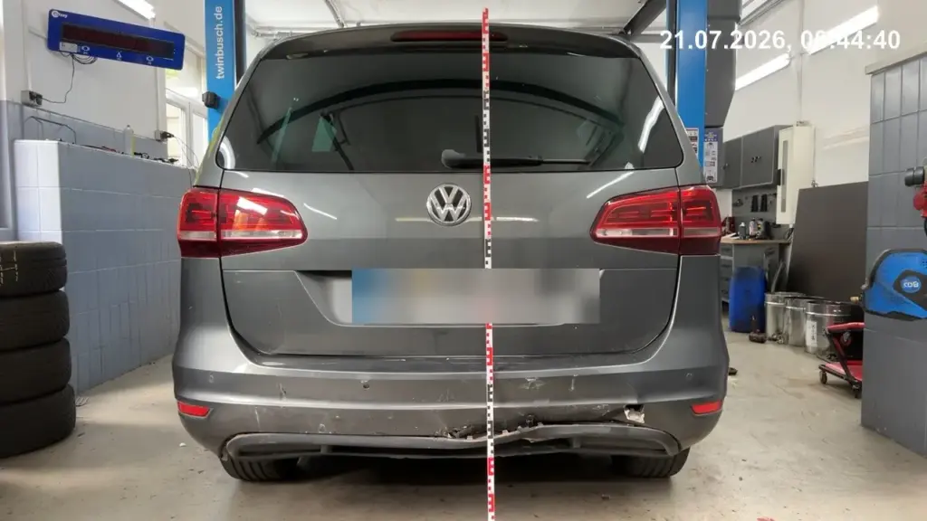 Schadensbeispiel VW Sharan – Unfallschaden, gutachterlich kalkuliert